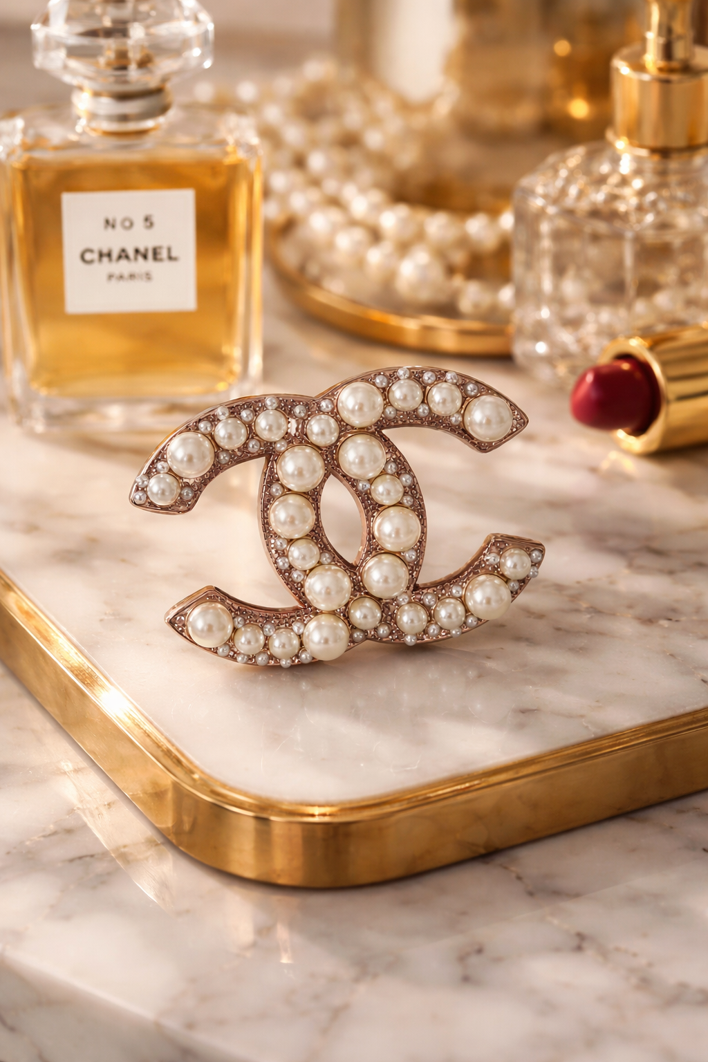 CC Pearly Brooch
