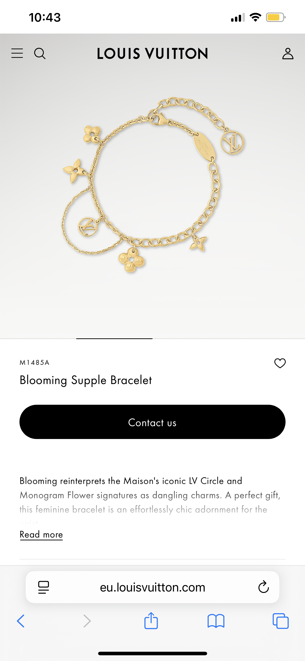 LV Charm Bracelet