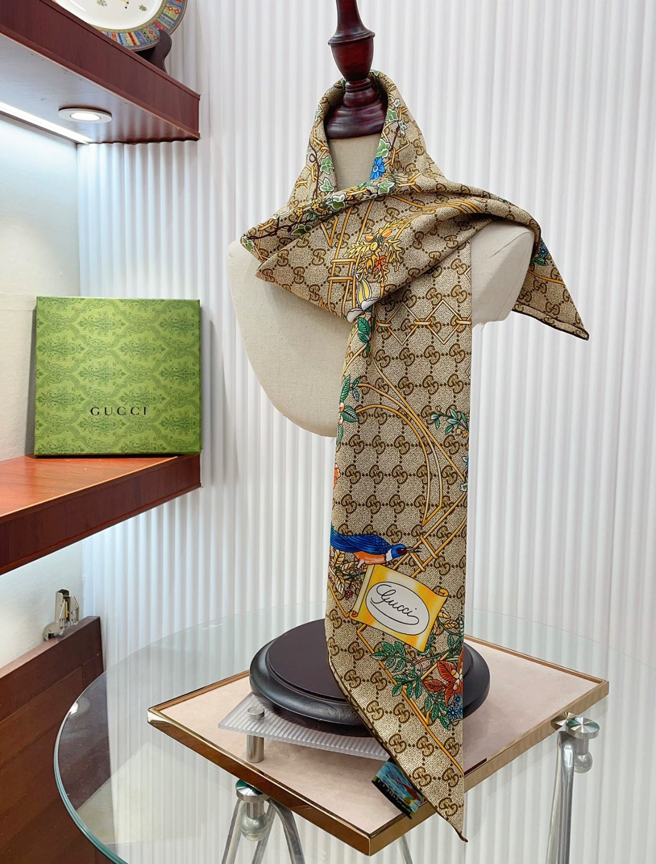 GG Silk Twill Scarf (Pre Order)