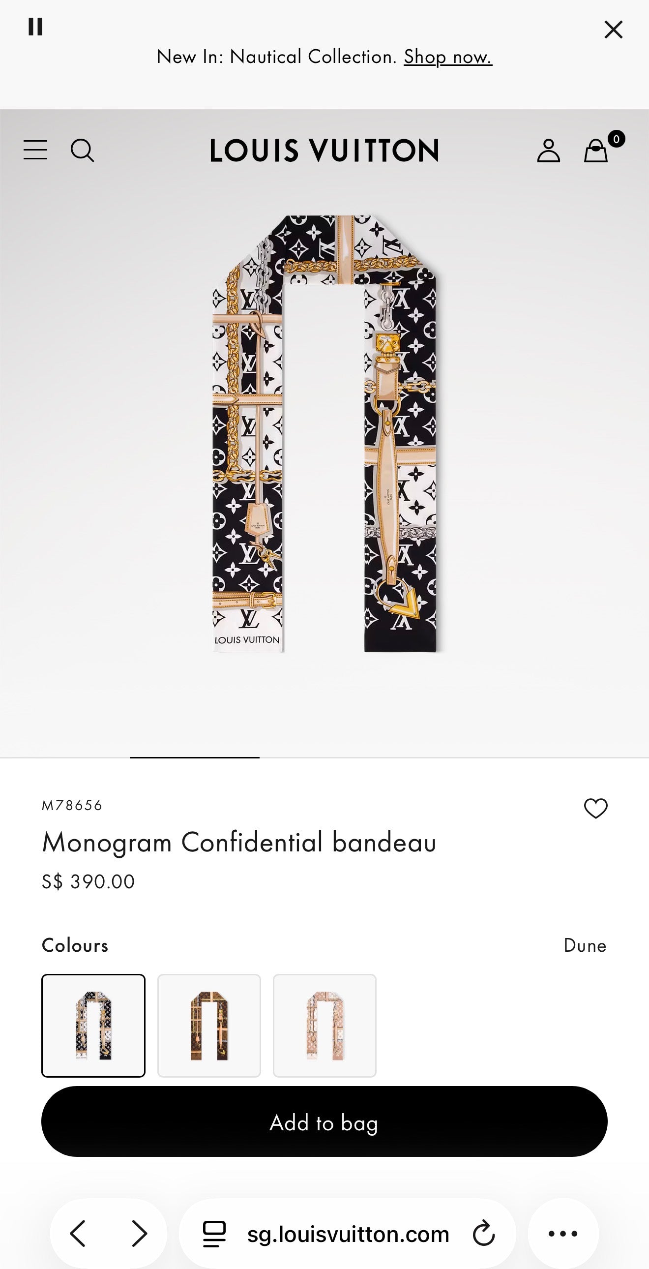 LV Silk Ribbon