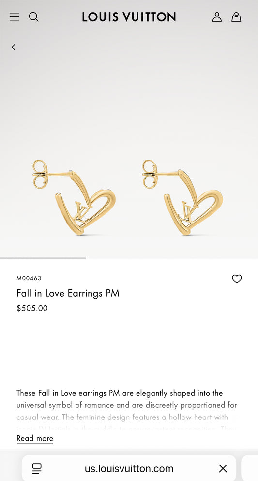 LV Fall in Love Earrings