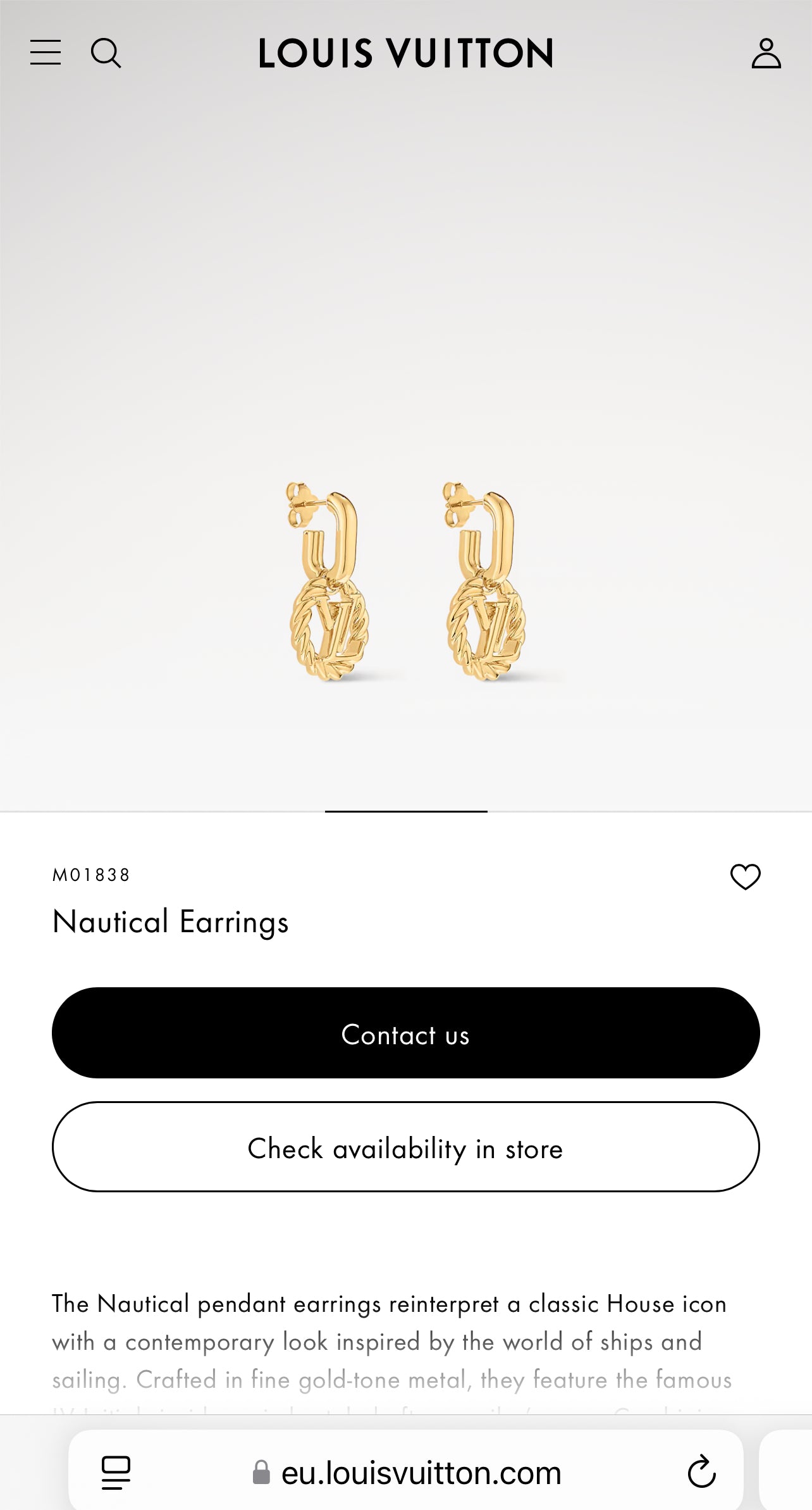 LV Nautical Earrings