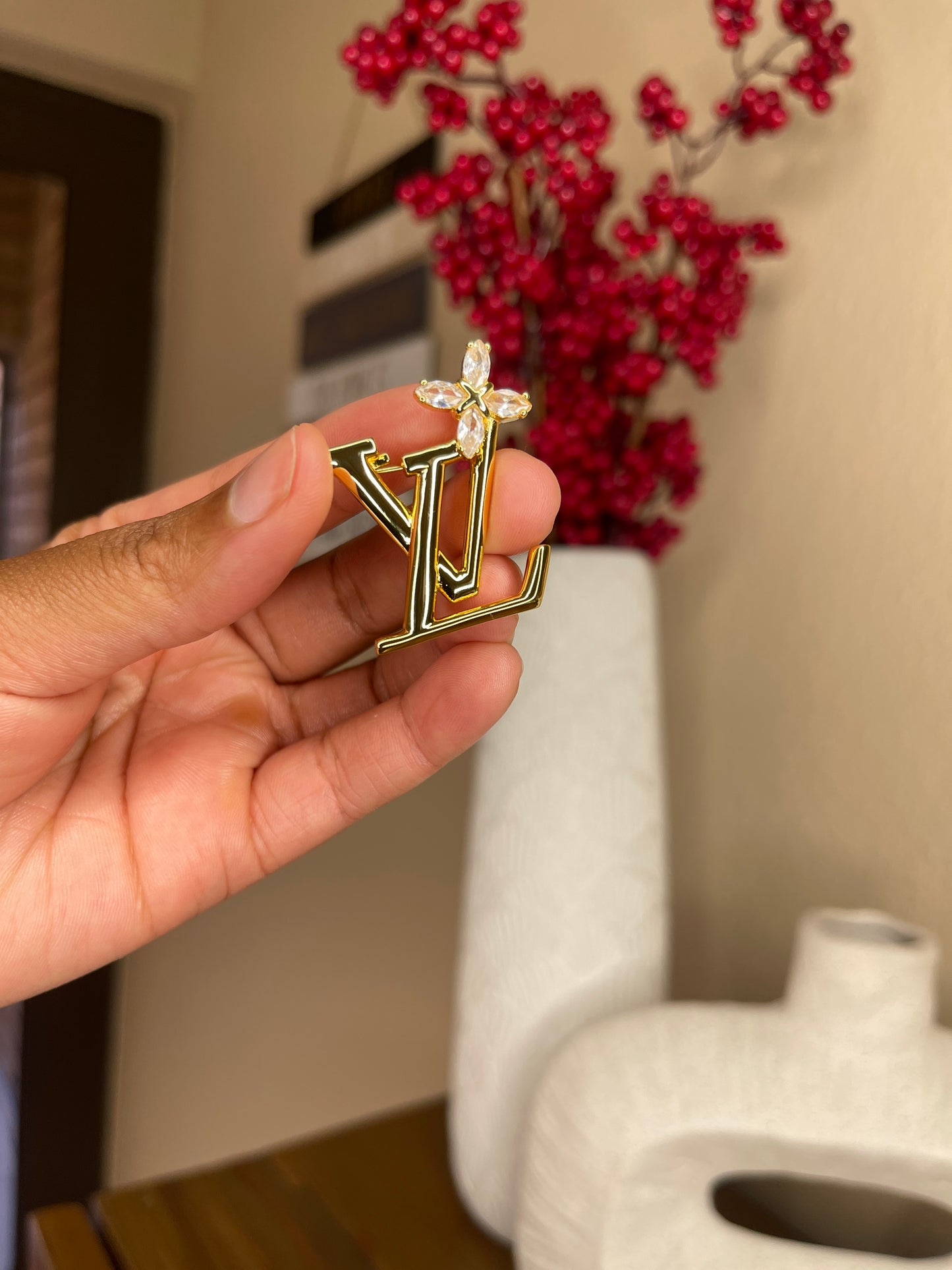 NEW LV Brooch