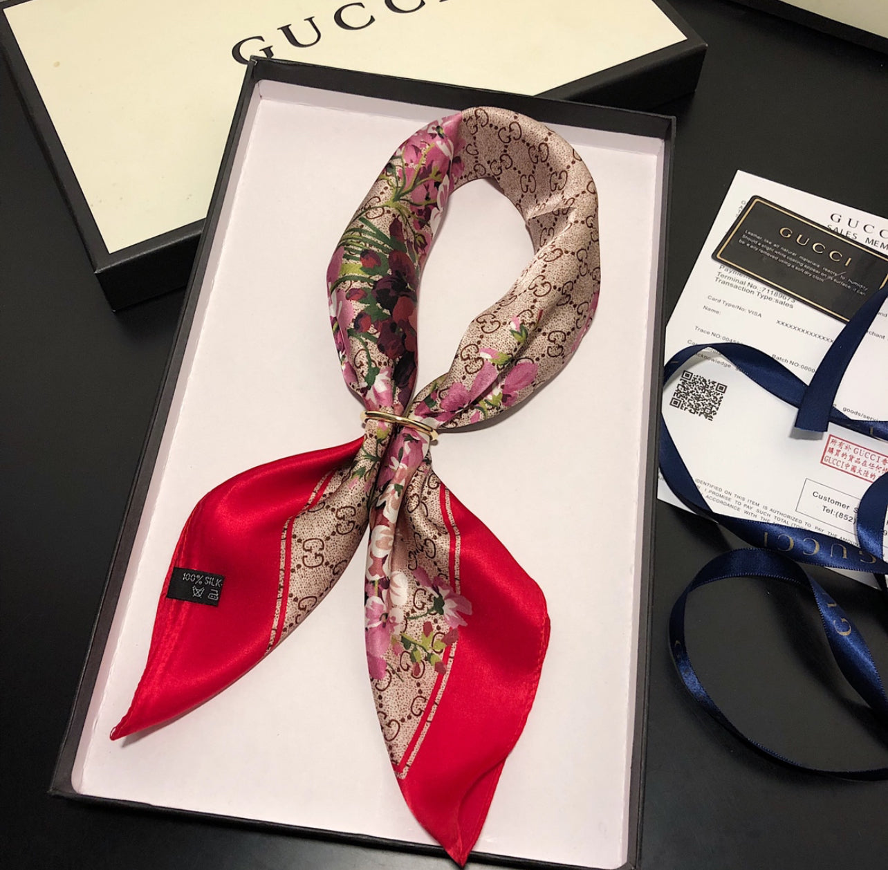 Silk Scarf GG