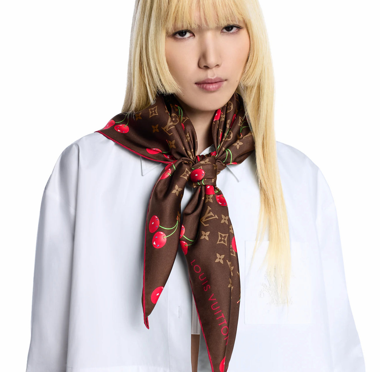 Silk Scarf Cherry Murakami