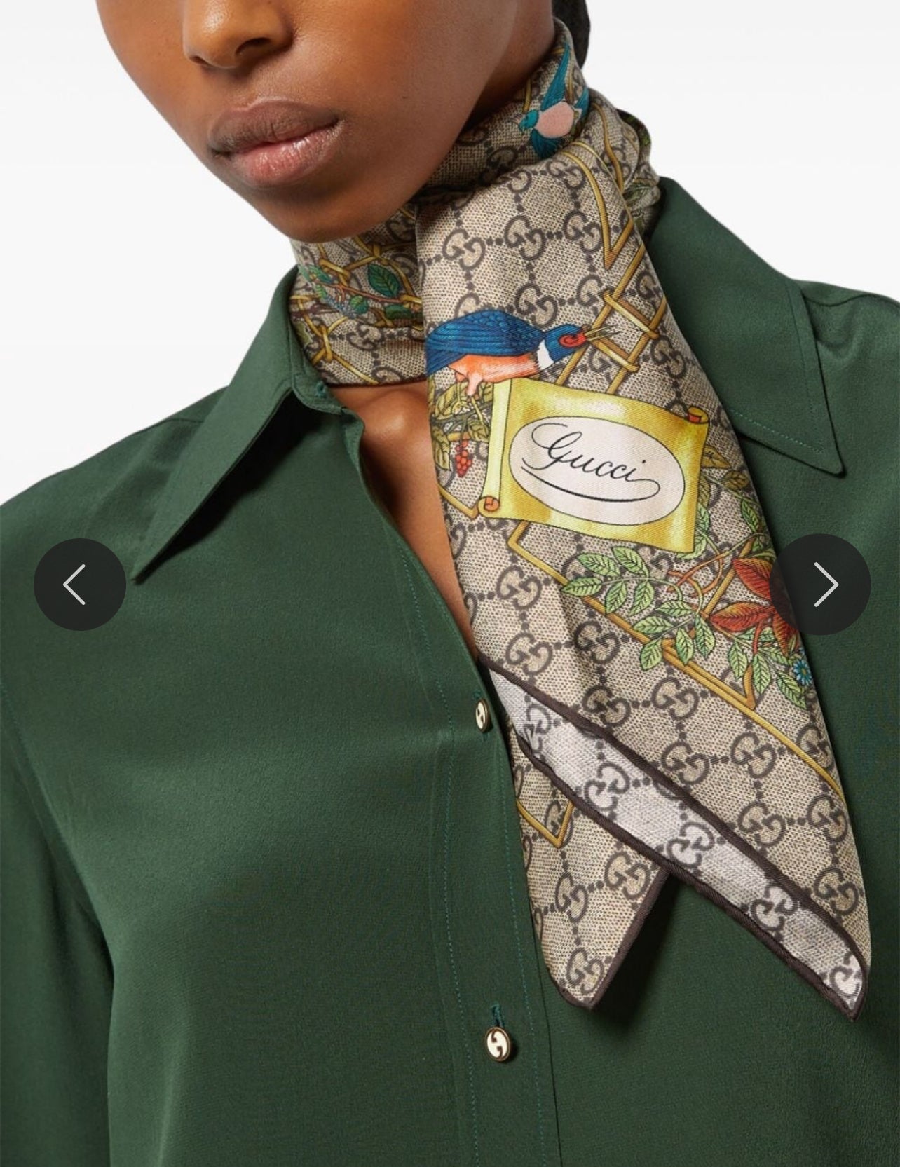 GG Silk Twill Scarf (Pre Order)