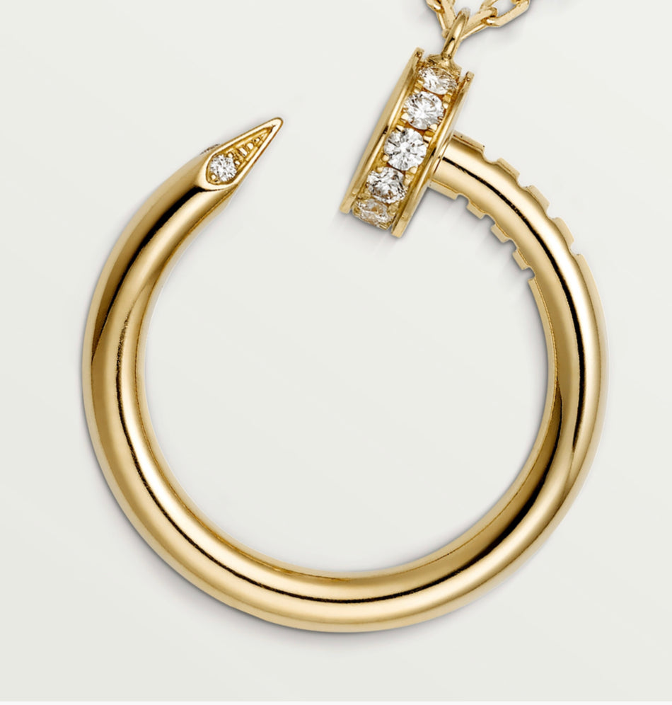 Nail Necklace Gold