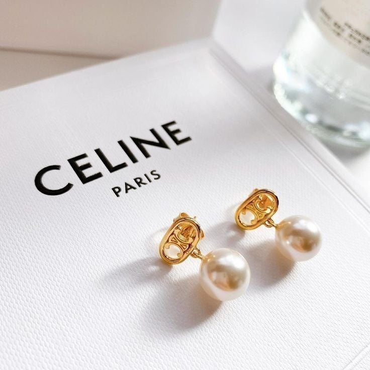 NEW Celine Pearl Earrings