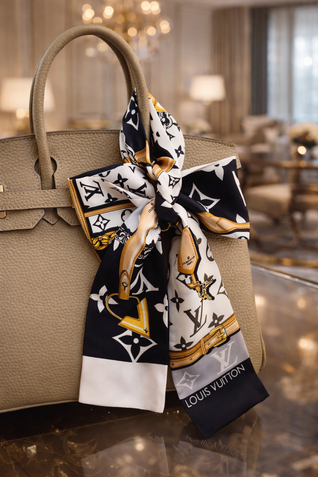 LV Silk Ribbon