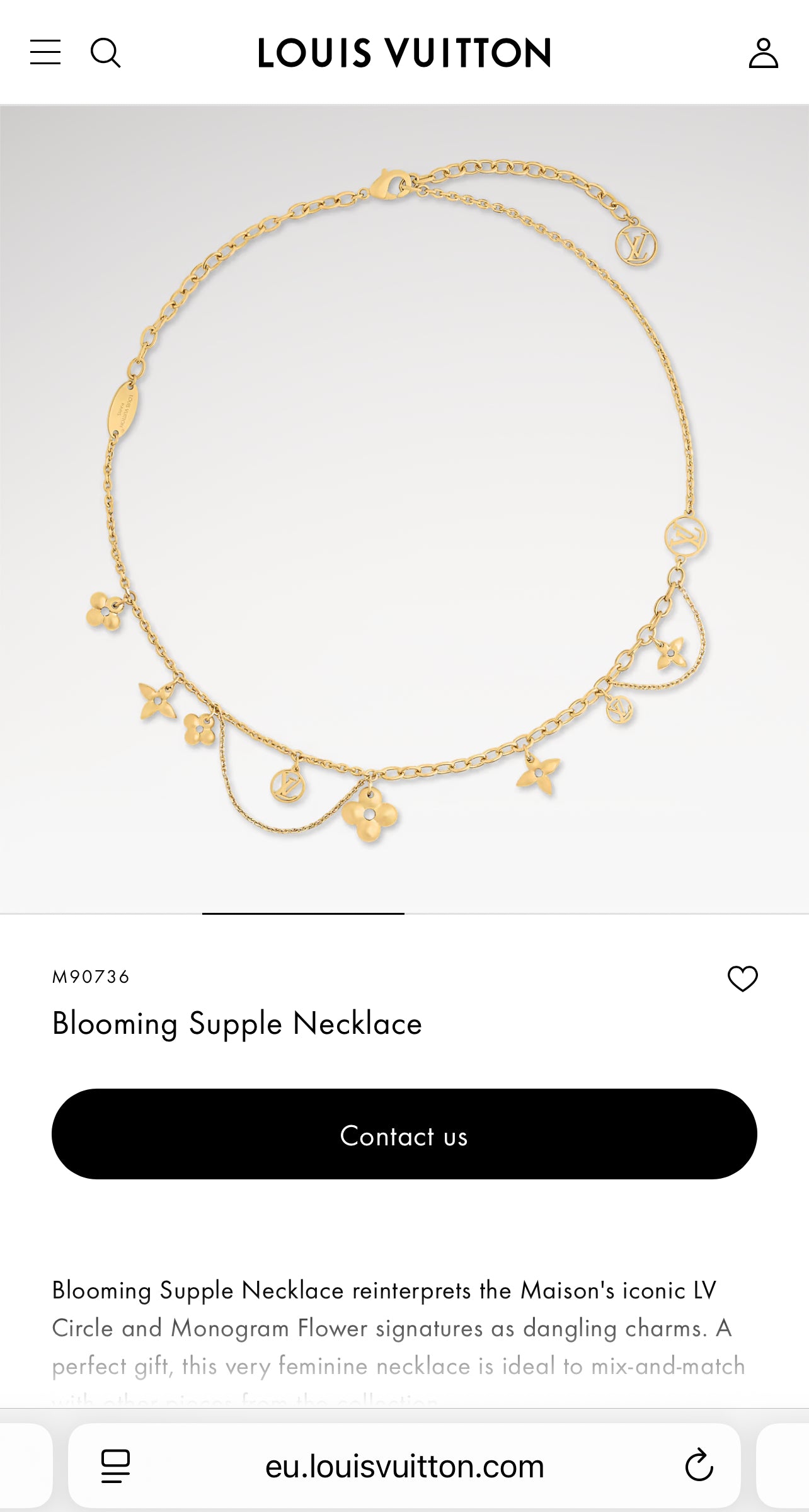 NEW LV Choker
