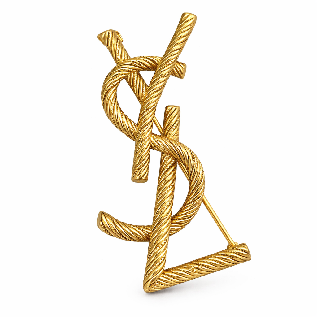 Y Rope Logo Brooch – Gold Finish (Pre Order)