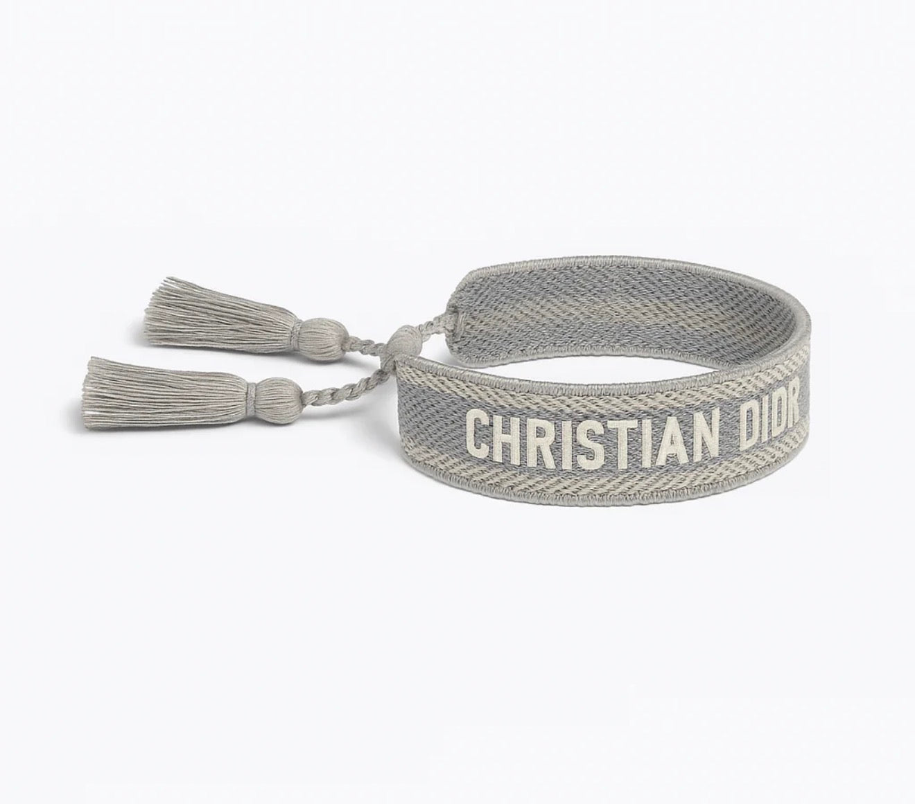 Cotton Macramé Bracelet - Grey (Pre Order)