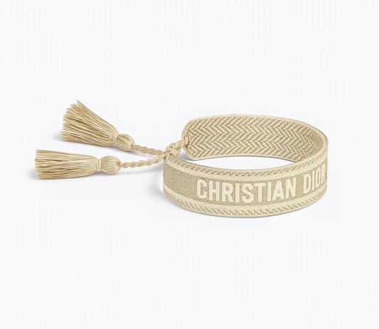 Cotton Macramé Bracelet - Beige (Pre Order)