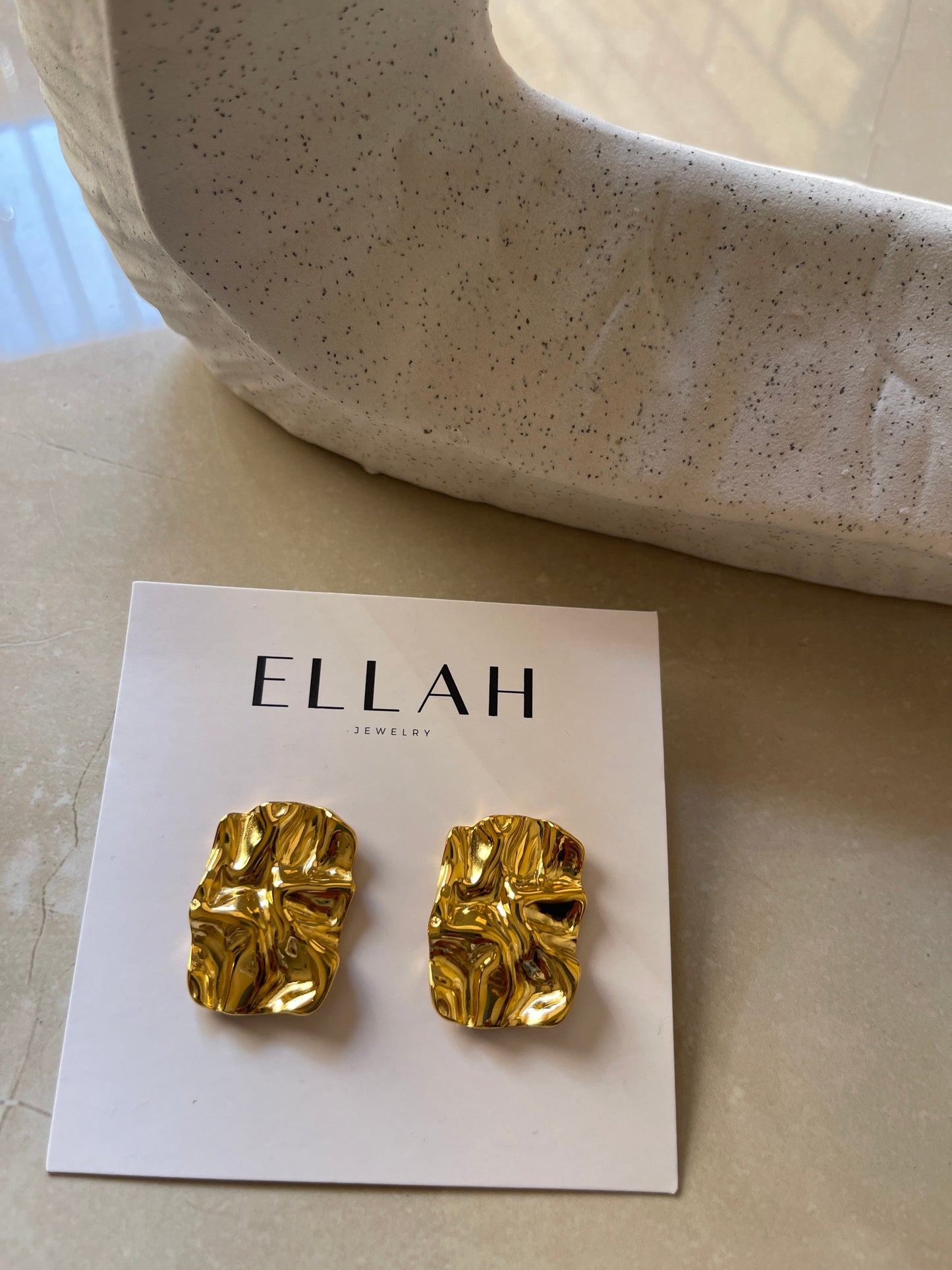 Zara Molten Gold Studs