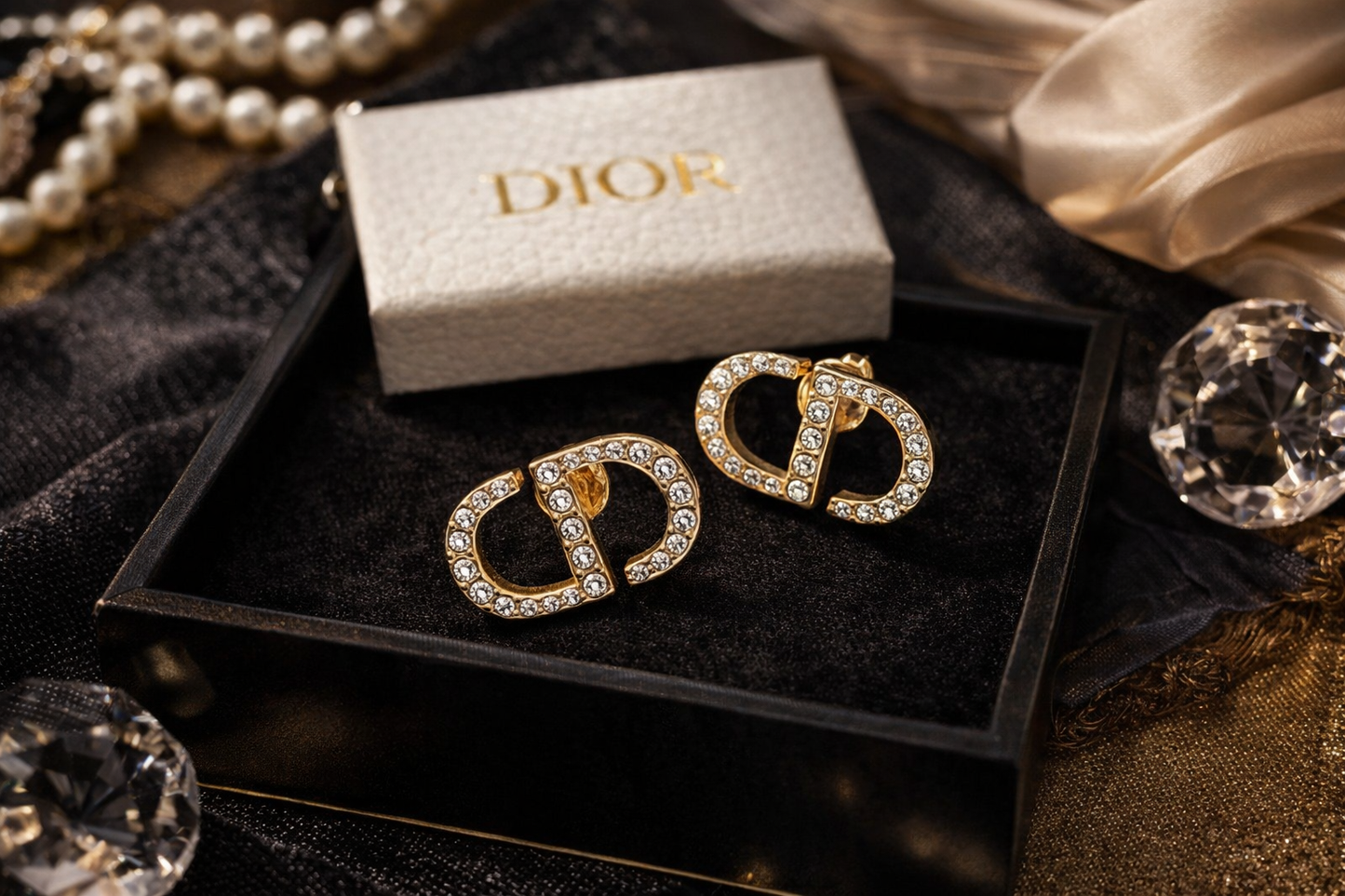 CD Crystal Studs