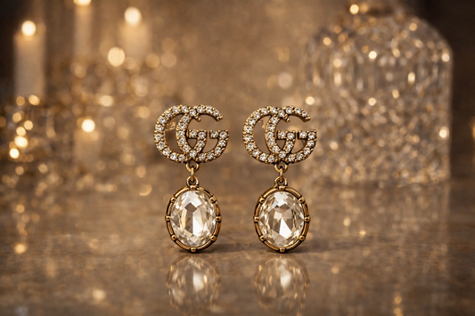 GG Crystal Drop Earrings