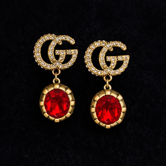 GG Ruby Red Studs