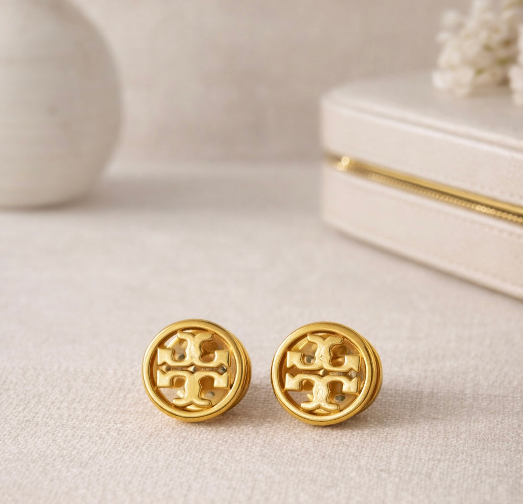 Tory Burch Signature Button Studs