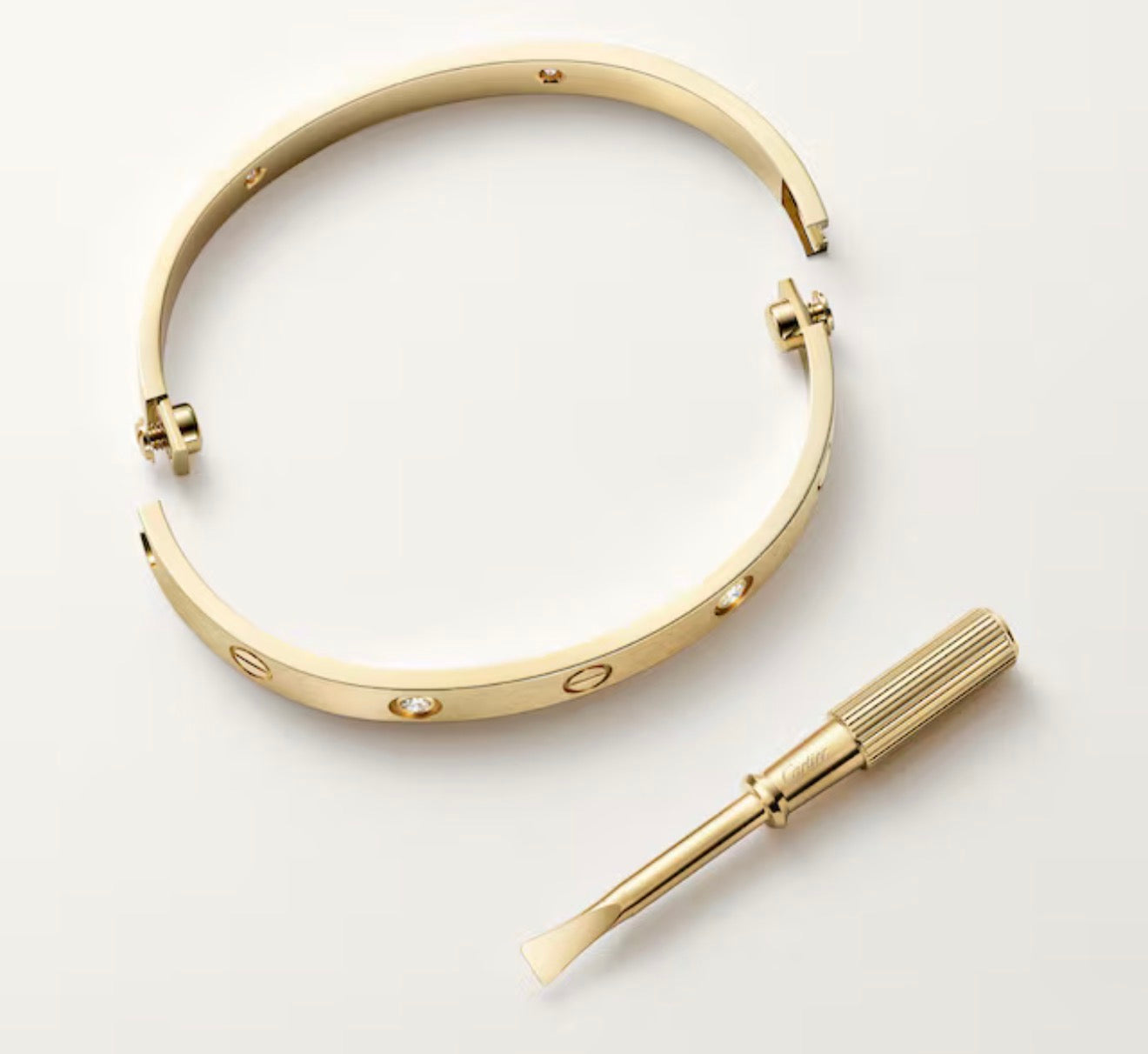 Golf Cuff with Stones and Screw