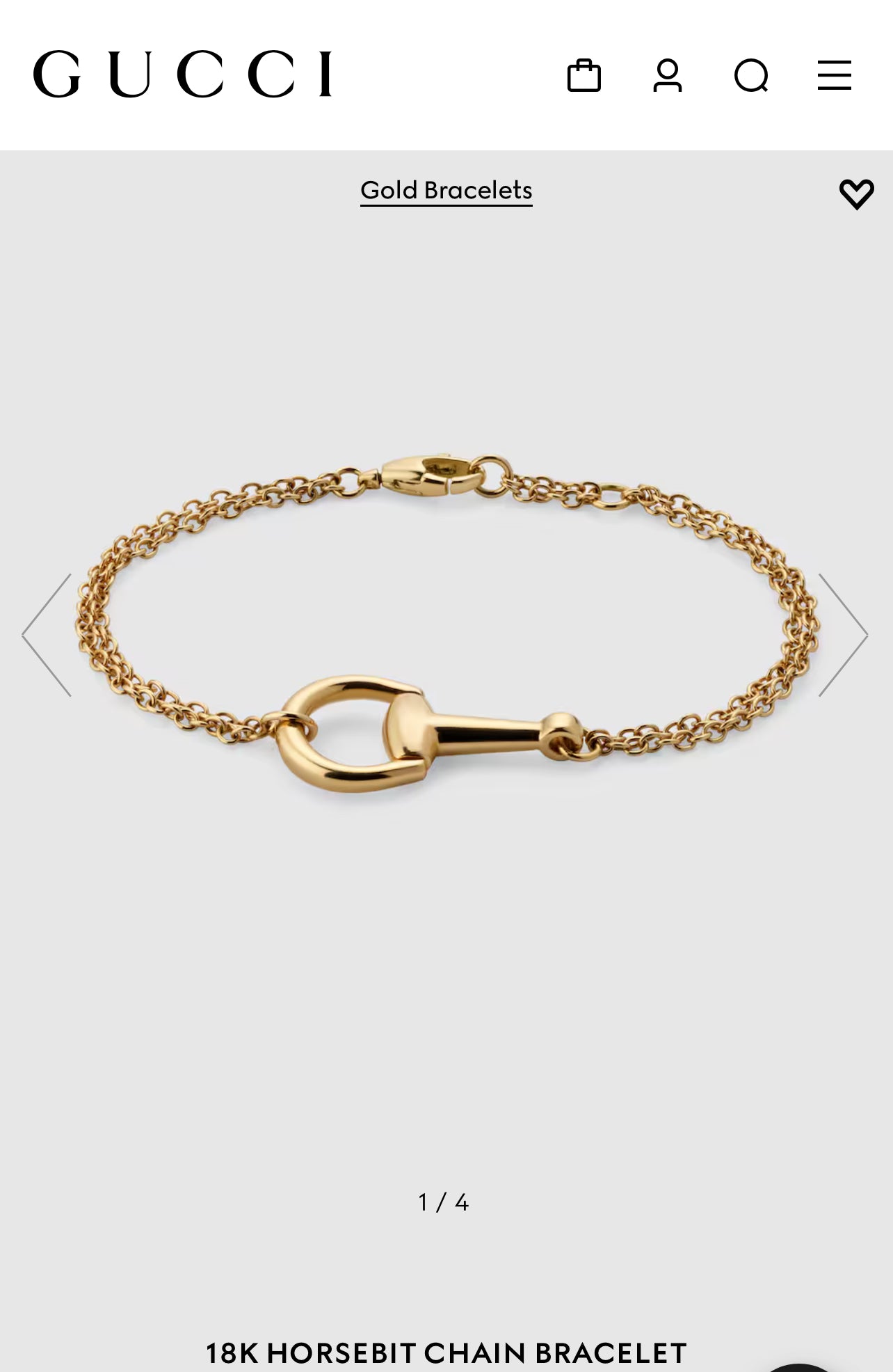 GG Horsebit Bracelet