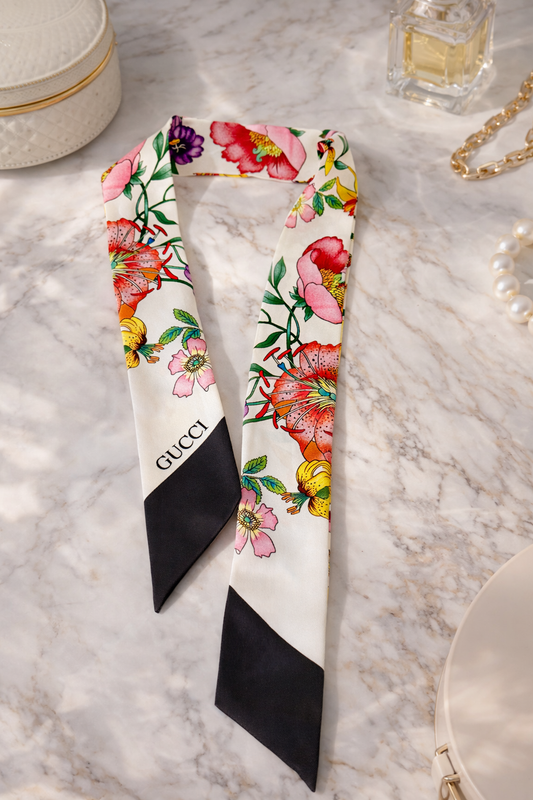 GG Printed Silk Ribbon