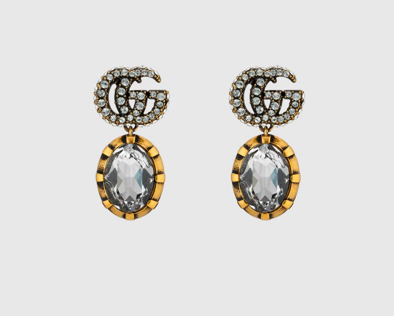 GG Earrings with crystals