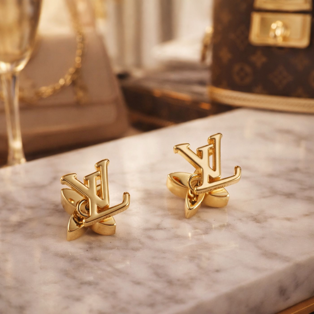 Monogram Blossom Studs (Pre Order)