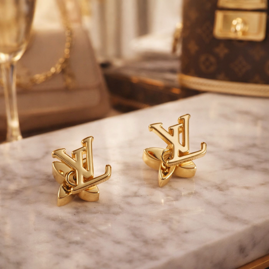 Monogram Blossom Studs (Pre Order)