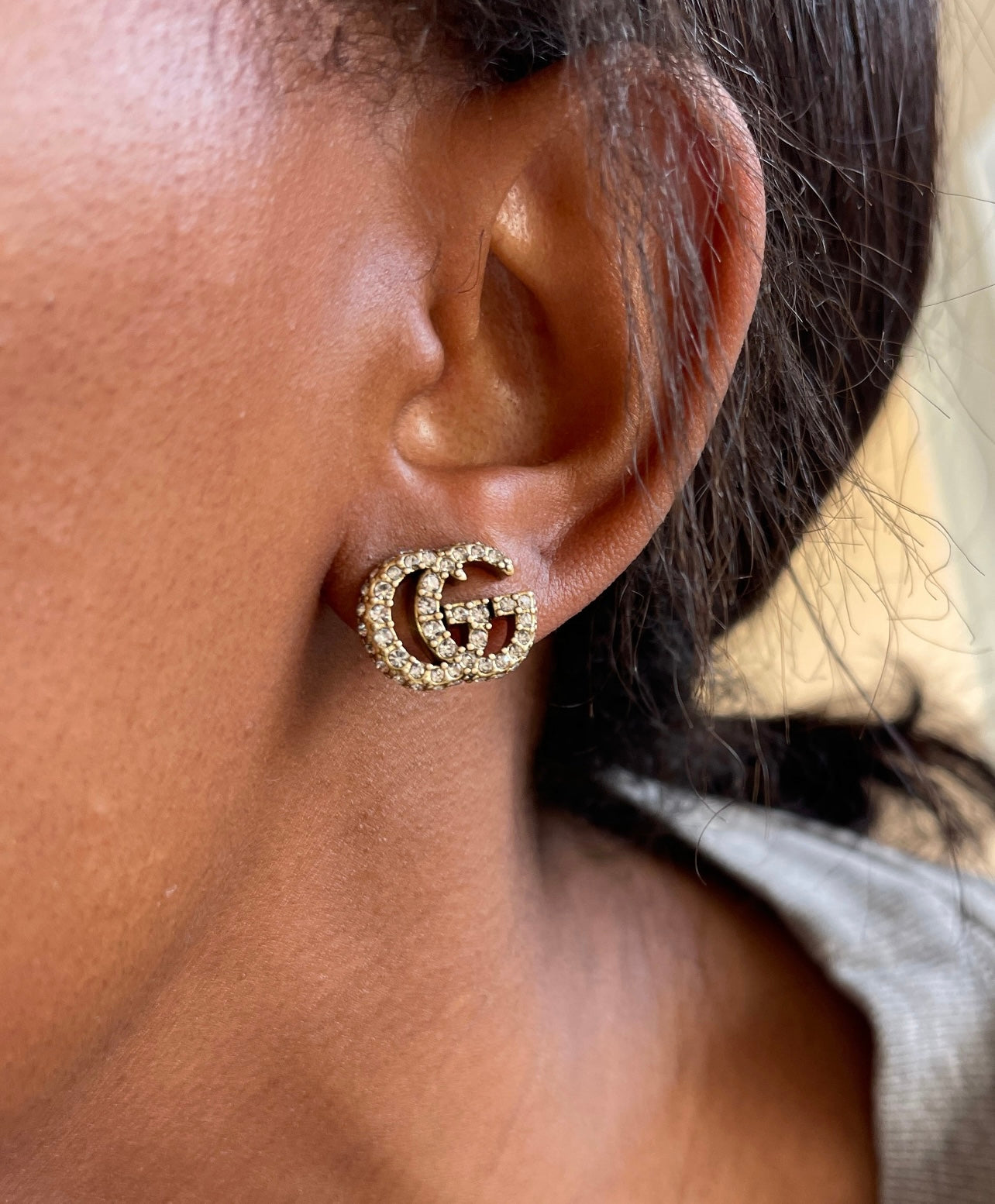 GG Studs With Stones(Pre Order)