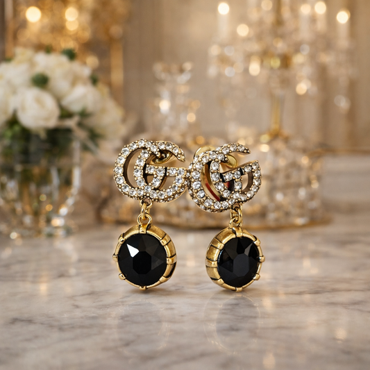 Noir GG Earrings