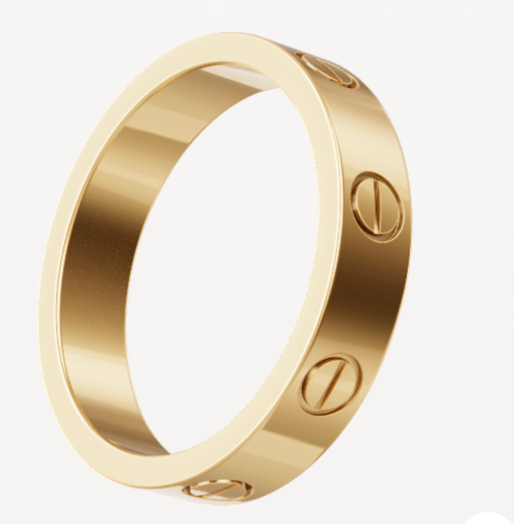 Gold Love Ring