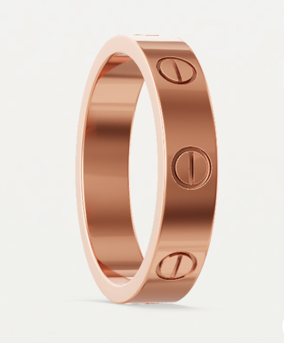 Rosegold Love Ring