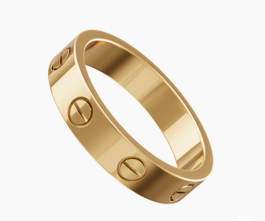 Gold Love Ring