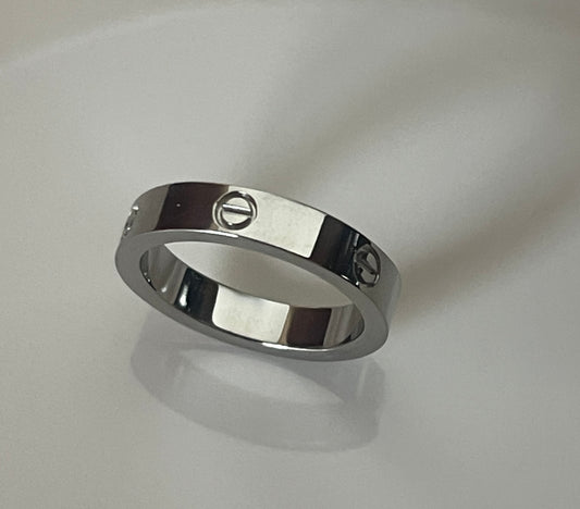 Silver Love Ring