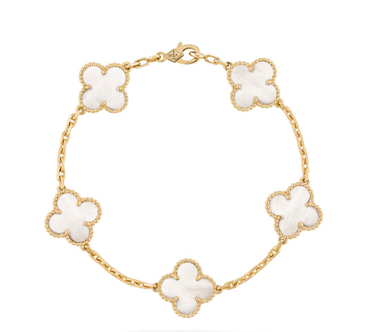 Clover Bracelet White High Quality