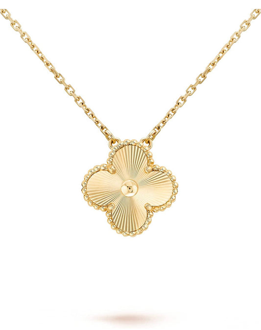 Single Clover Necklace Gold High Quality